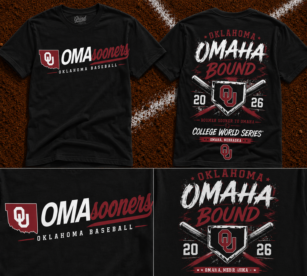Oklahoma Sooners Baseball 2026 Baseball Men’s College World Series OMAHA Tshirt