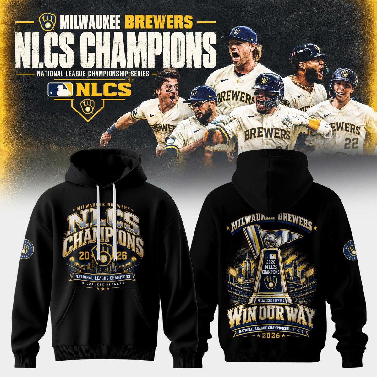 Milwaukee Brewers NLCS Champions 2026 Limited Edition Hoodie