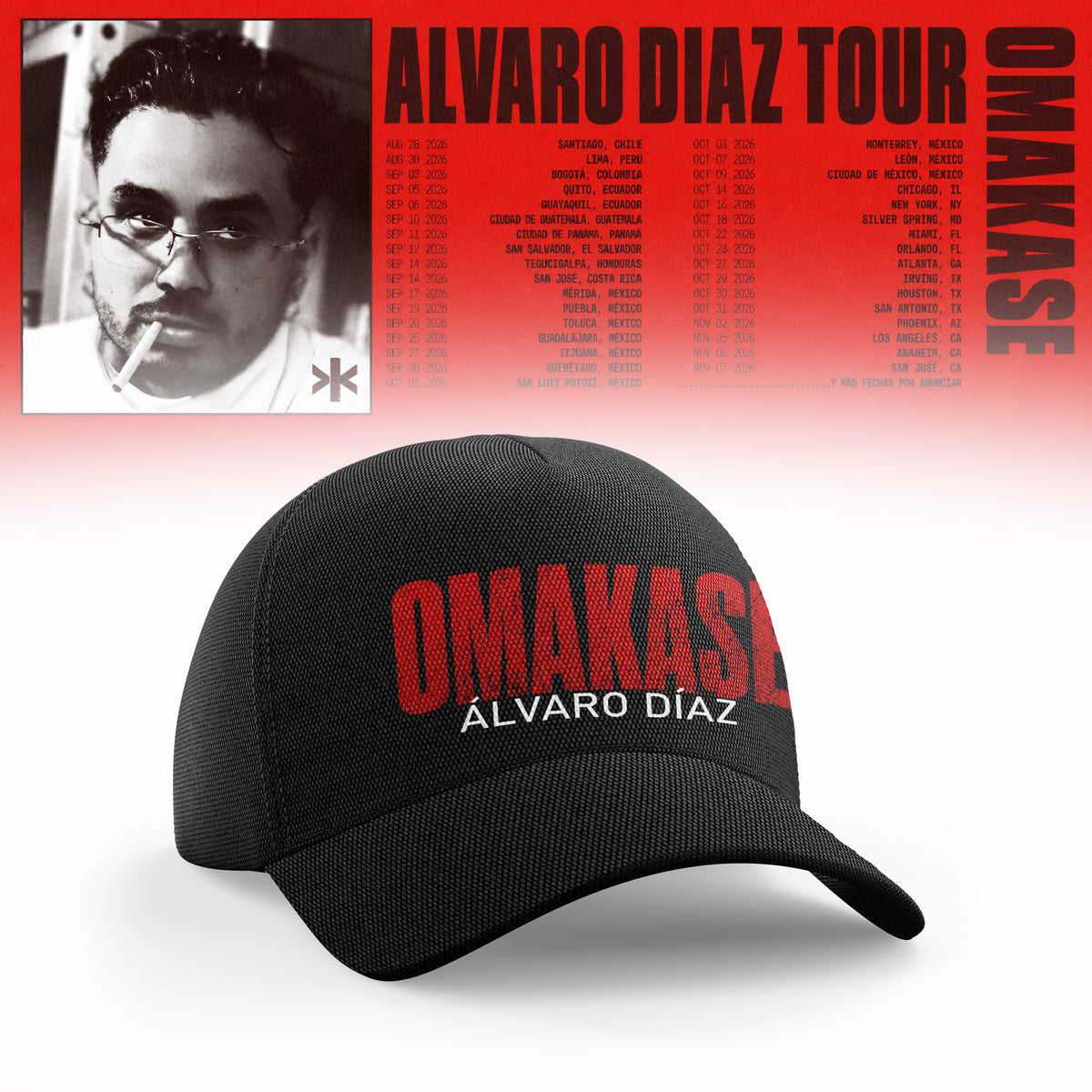Álvaro Díaz Omakase 2026 Tour Merch