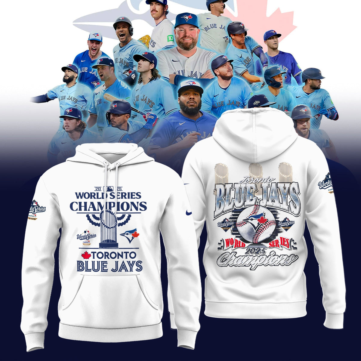 Toronto Blue Jays 2025 World Series Champions Limited Edition Combo Hoodie
