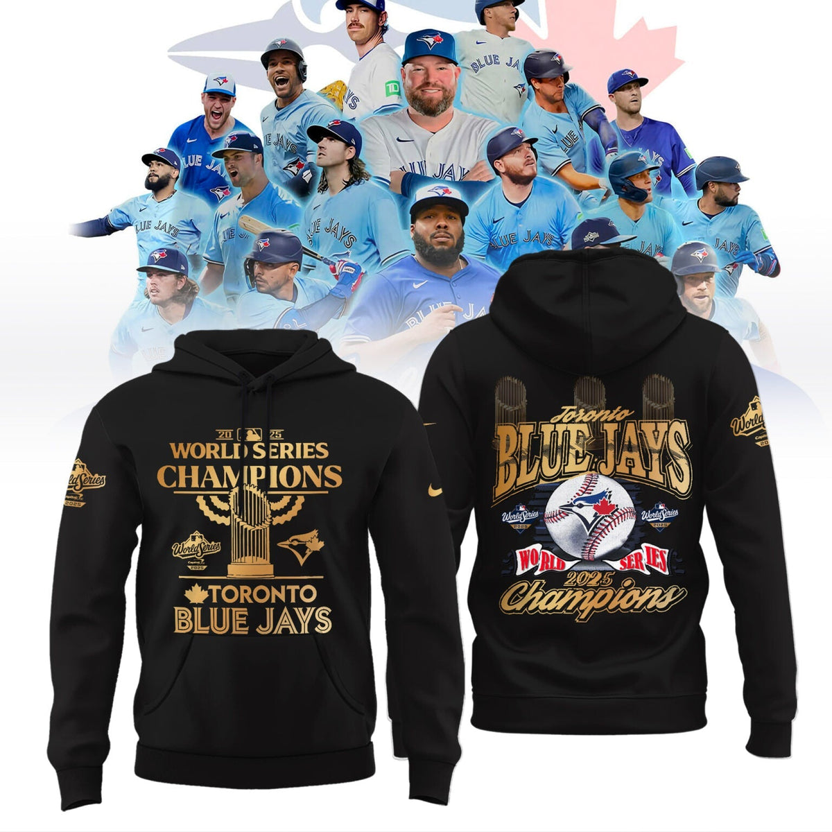 Toronto Blue Jays 2025 World Series Champions Limited Edition Combo Hoodie
