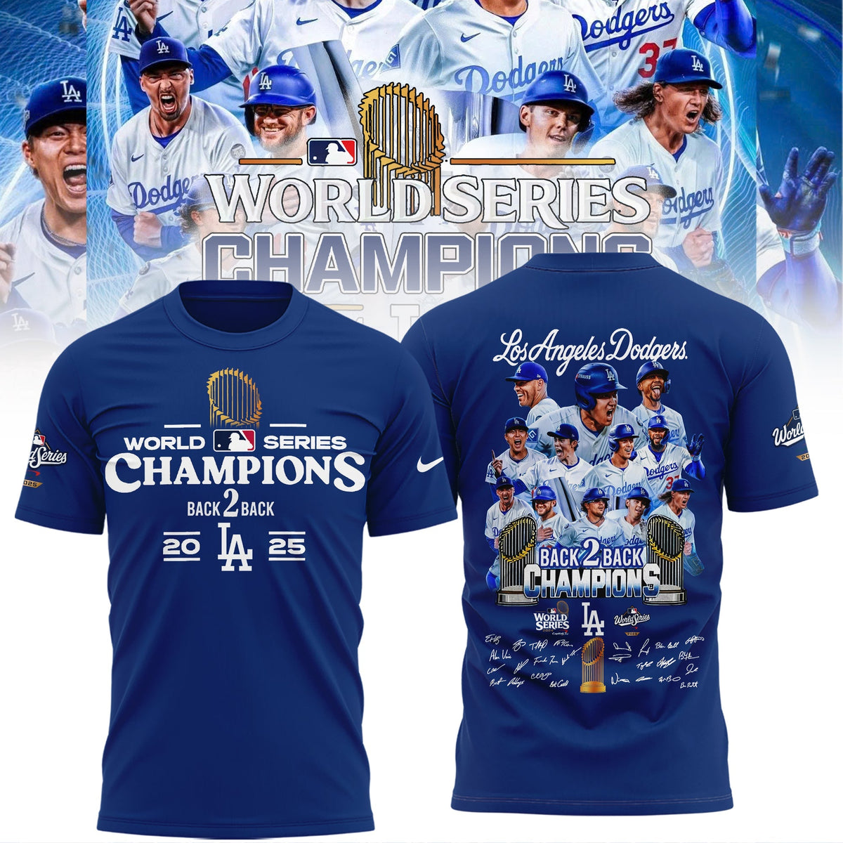LA Dodgers – 2025 World Series Champions Limited Edition T-Shirt