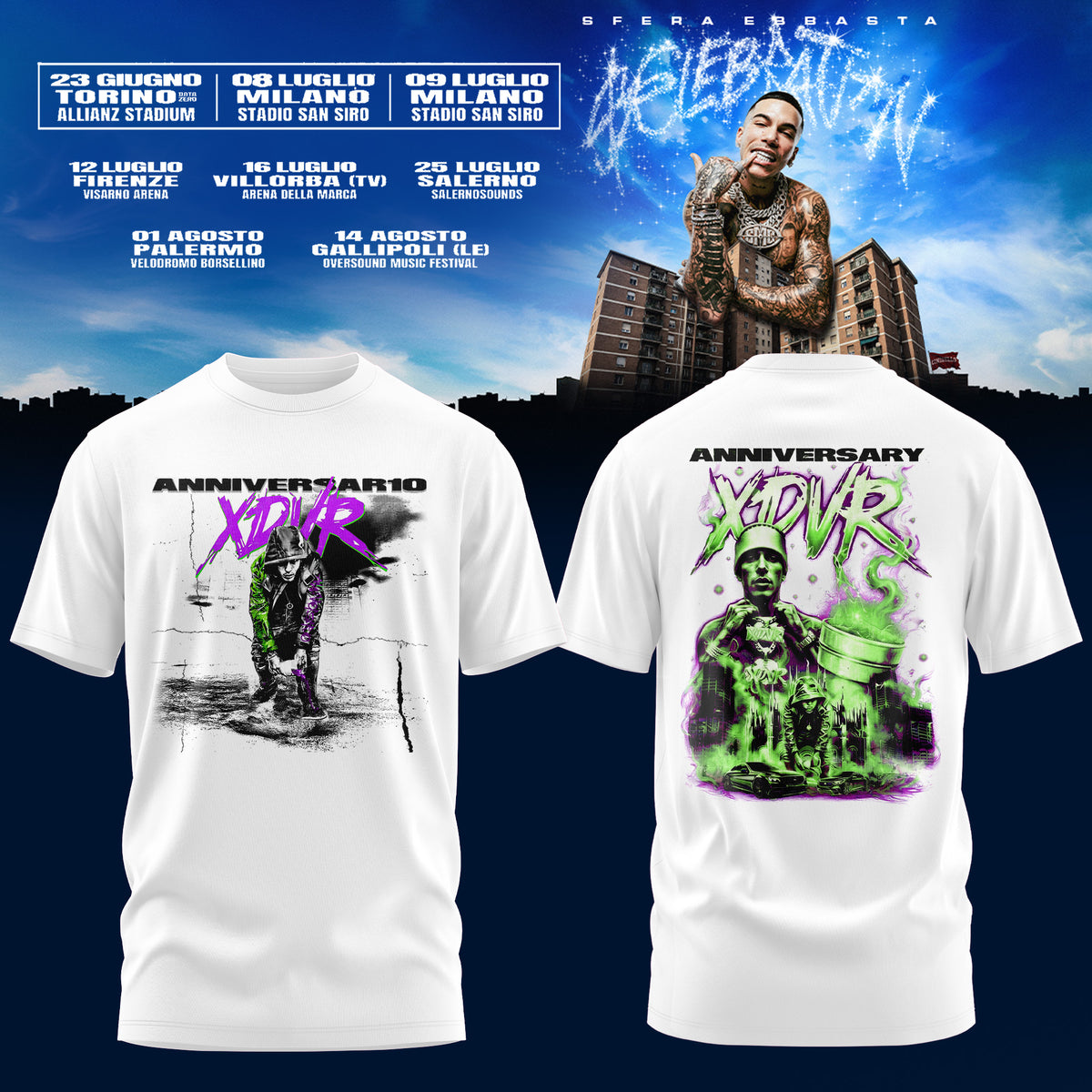 Sfera Ebbasta Tour 2026 Limited Tshirt