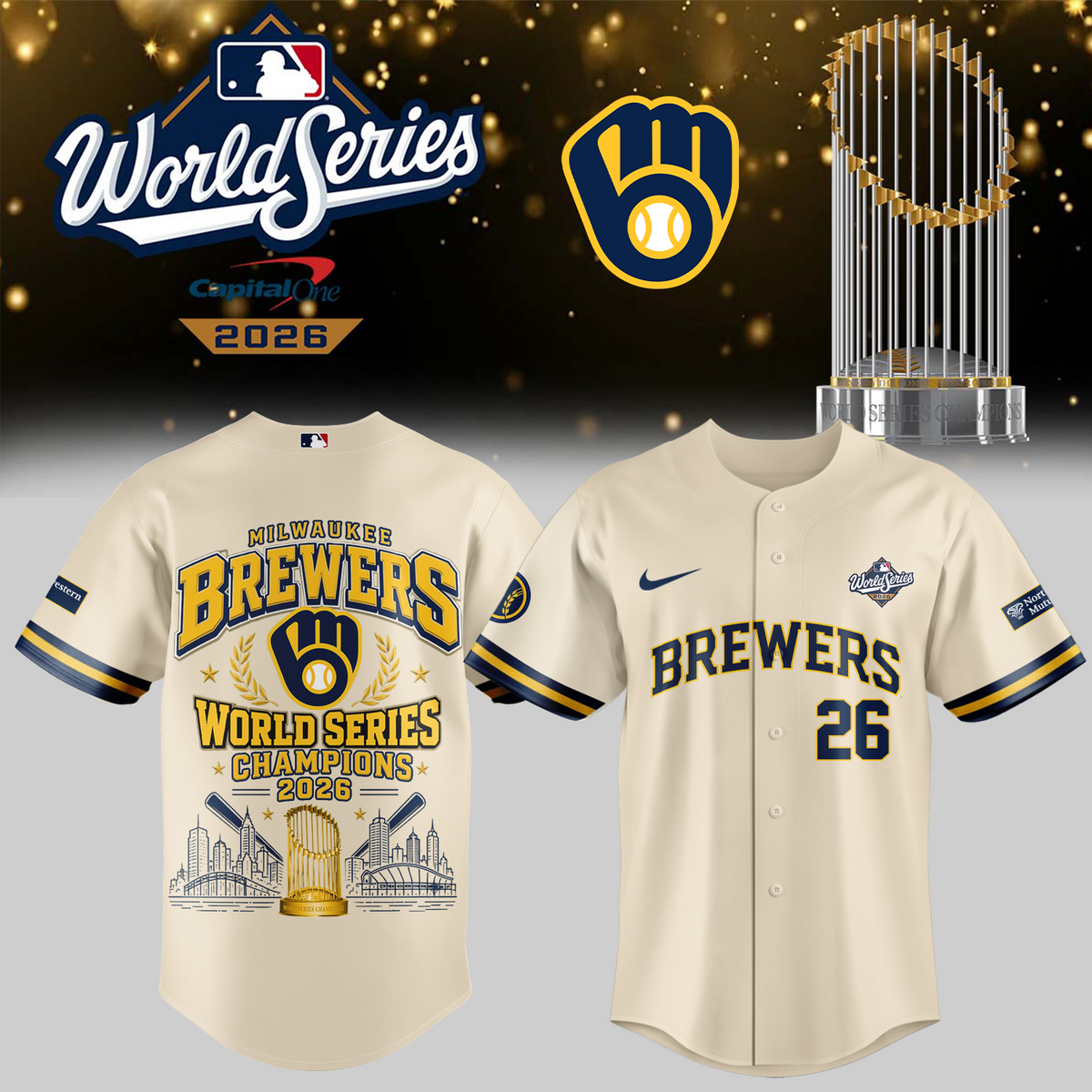 ,,,.Milwaukee Brewers 2026 World Series Champions – Jersey