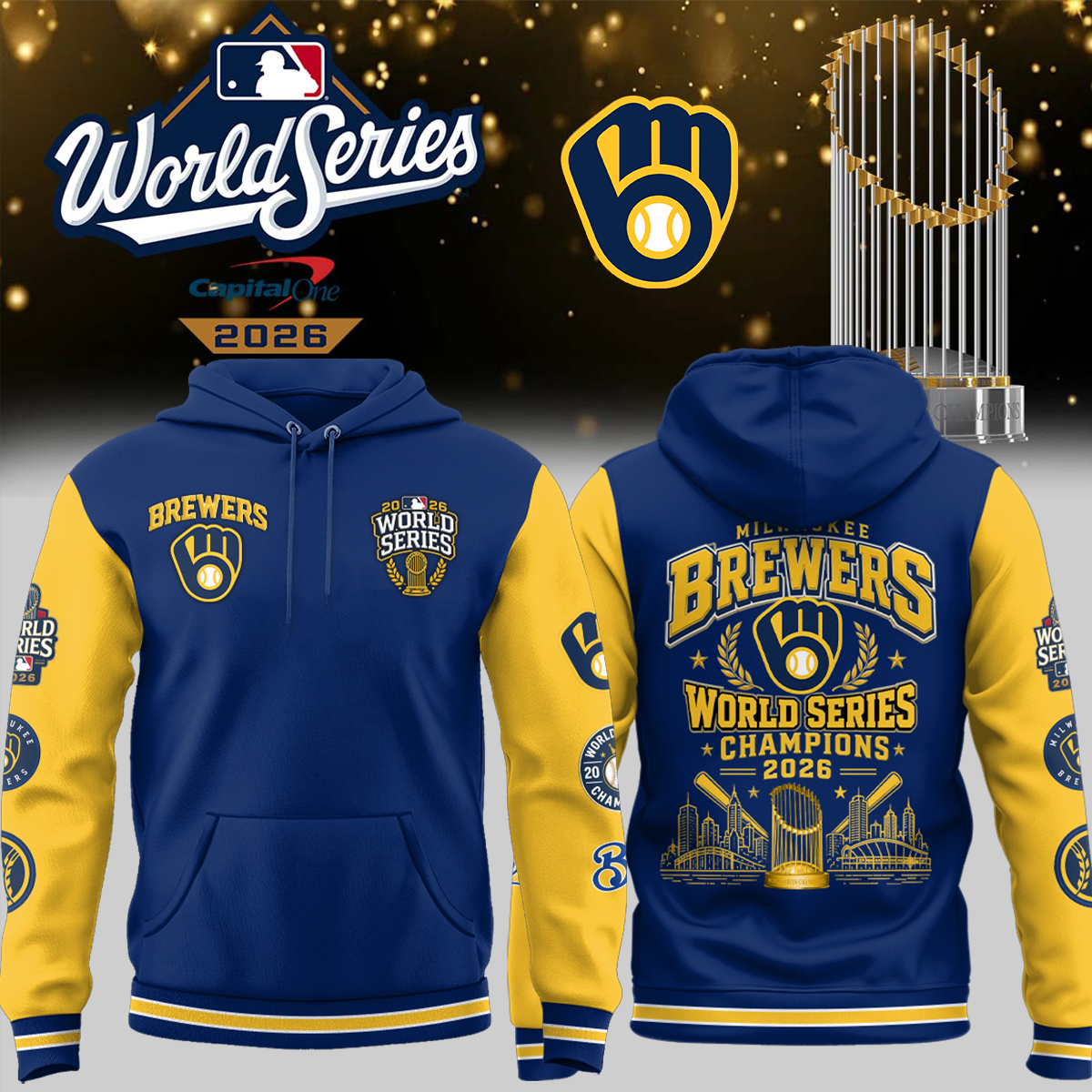 ,.Milwaukee Brewers 2026 World Series Champions – Hoodie