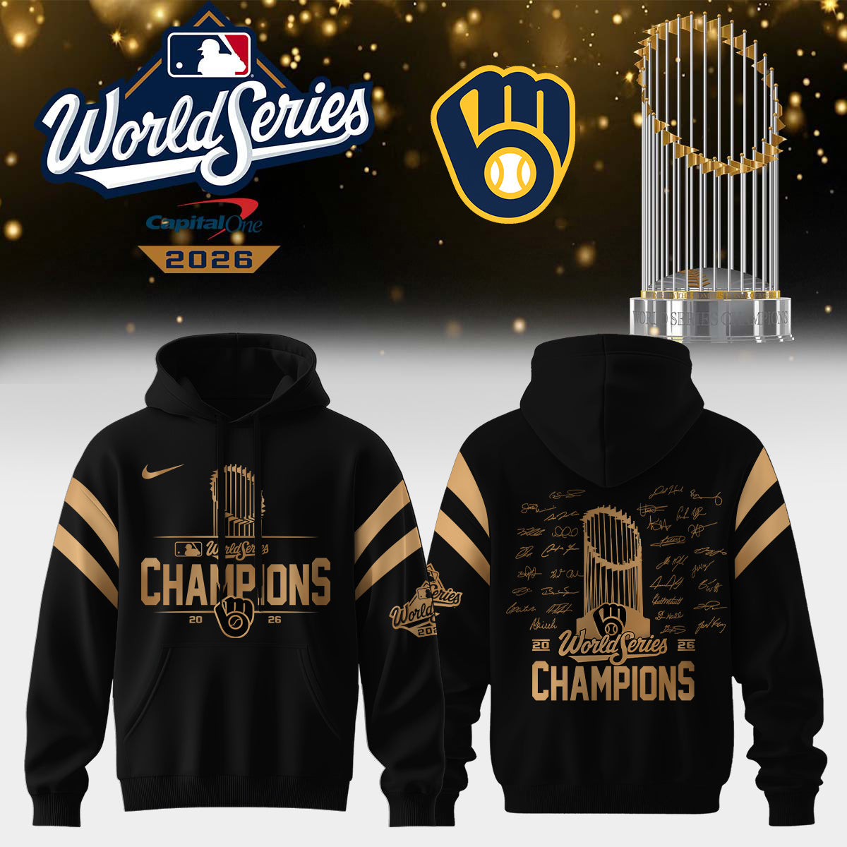 .Milwaukee Brewers 2026 World Series Champions – Hoodie