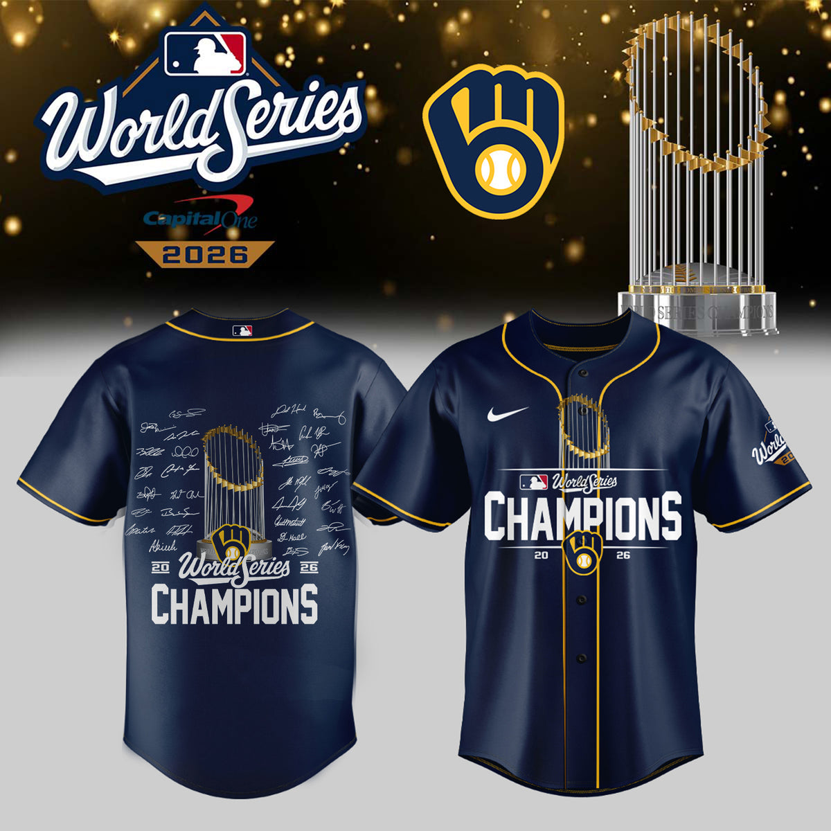 Milwaukee Brewers 2026 World Series Champions – Jersey