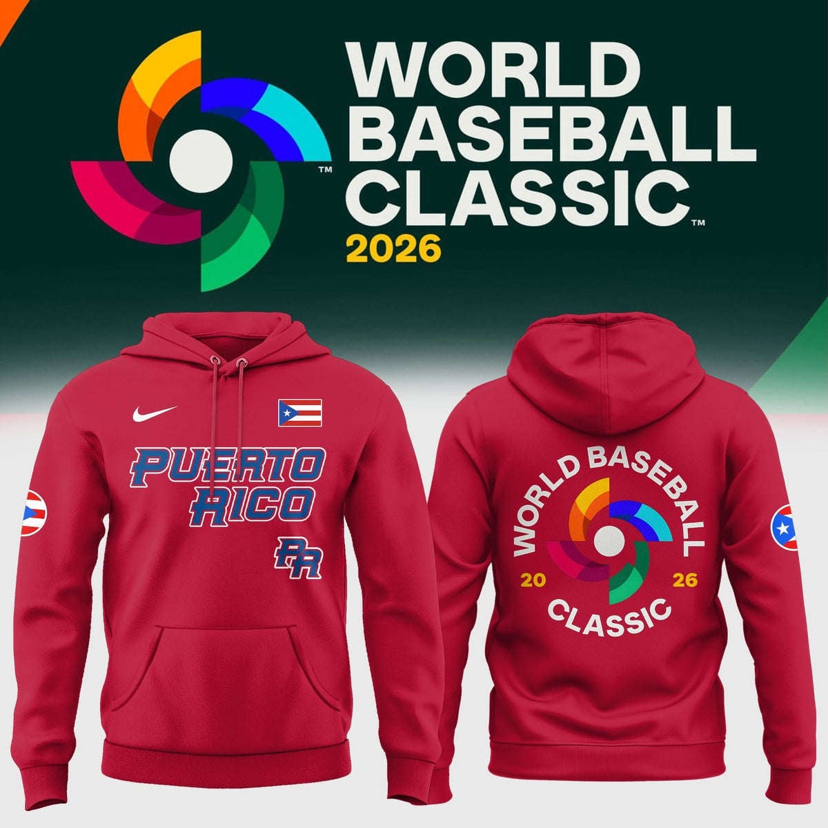 Puerto Rico Baseball 2026 World Baseball Classic Hoodie