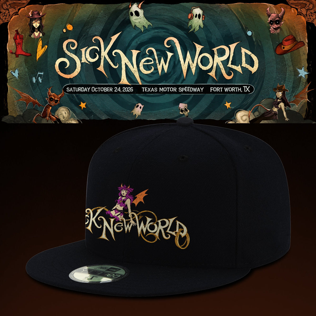 Sick New World Texas 2026 Limited Snapback Cap