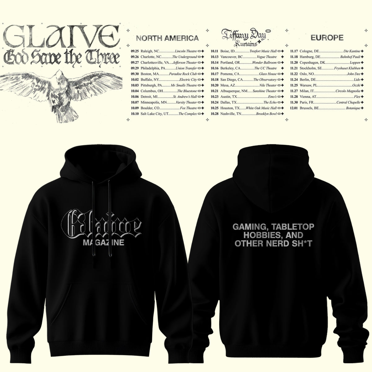 Glaive “God Save The Teen” 2026 Tour Hoodie Is Here – Limited Edition