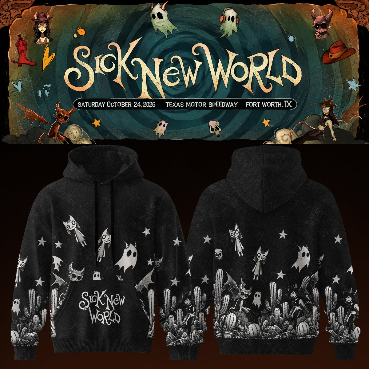 Limited Edition SOAD Sick New World Texas 2026 Hoodie