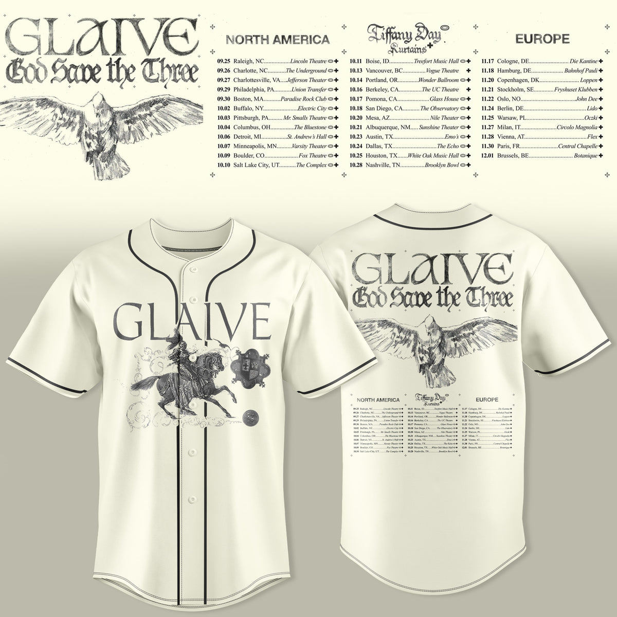 Glaive “God Save The Teen” 2026 Tour Jersey Is Here – Limited Edition