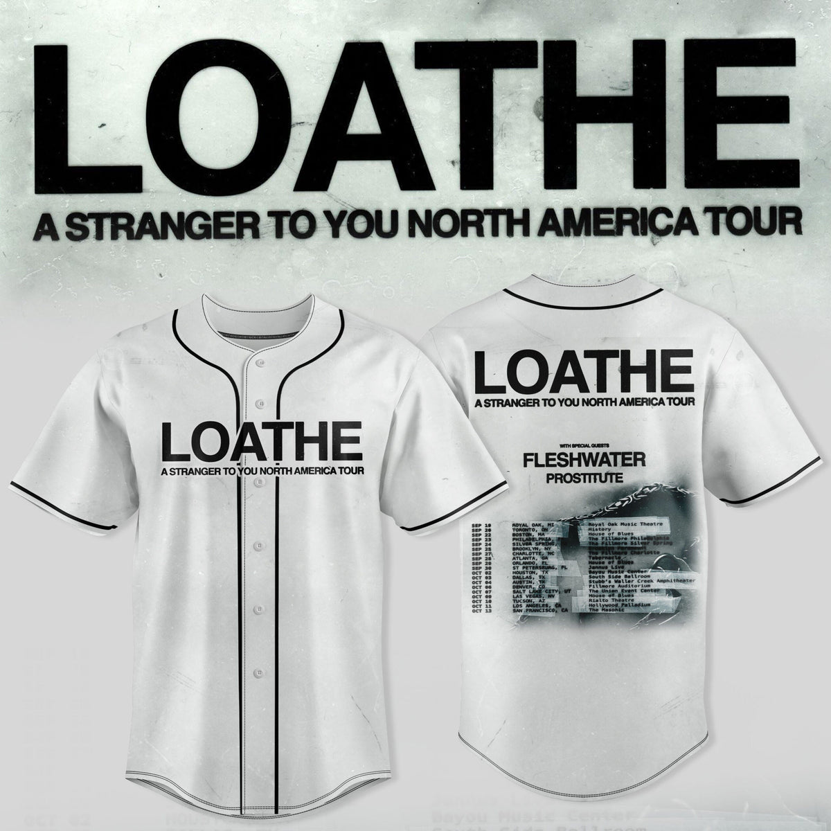 LOATHE – “A Stranger To You” North America Tour Jersey