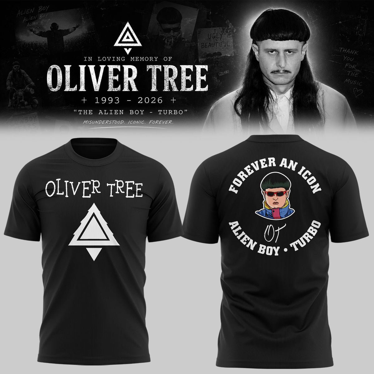 “In Loving Memory of Oliver Tree” 🎵🖤Shirt