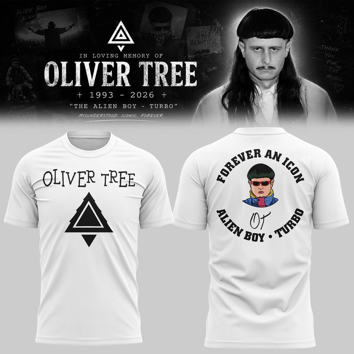 “In Loving Memory of Oliver Tree” 🎵🖤Shirt