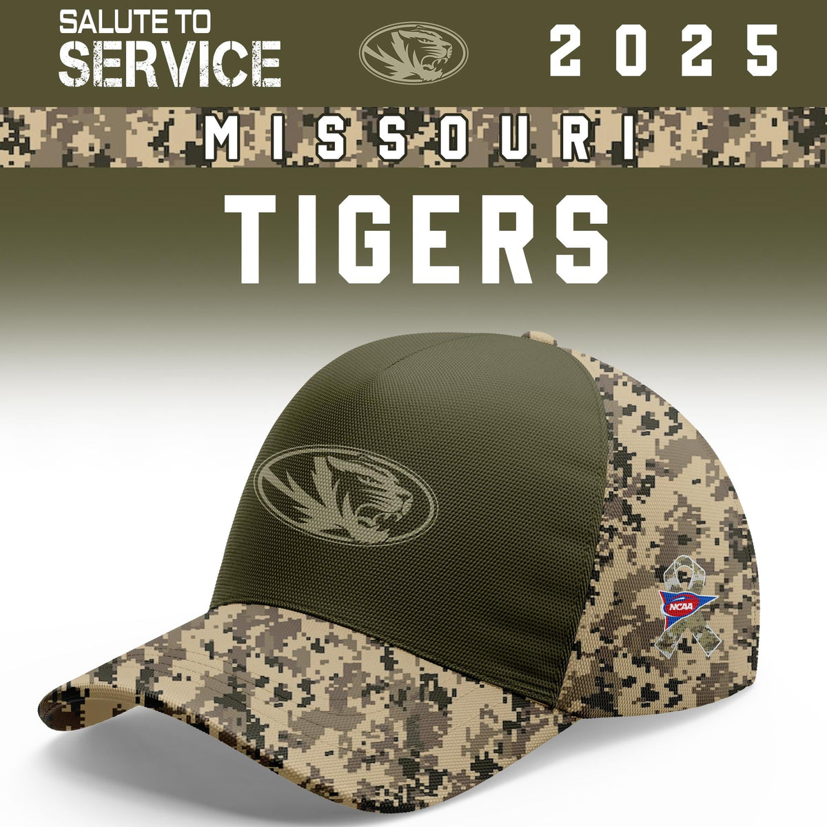 Missouri Tigers Salute To Service Limited Hoodie and Cap 2025 Collection
