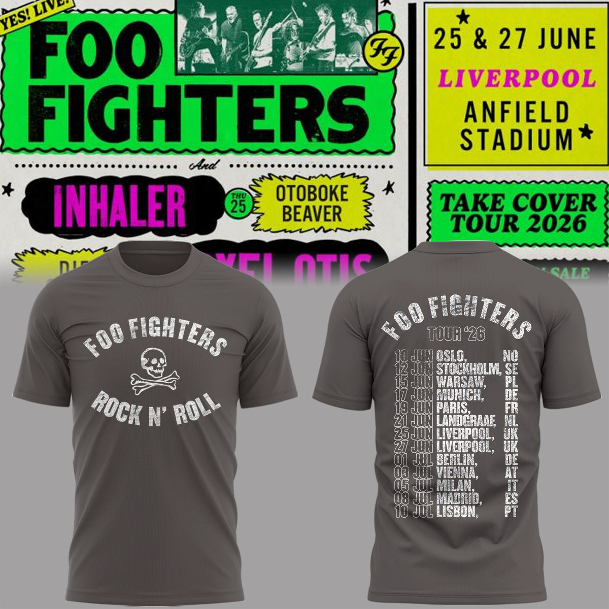 Limited Edition Take Cover Tour 2026 Shirt