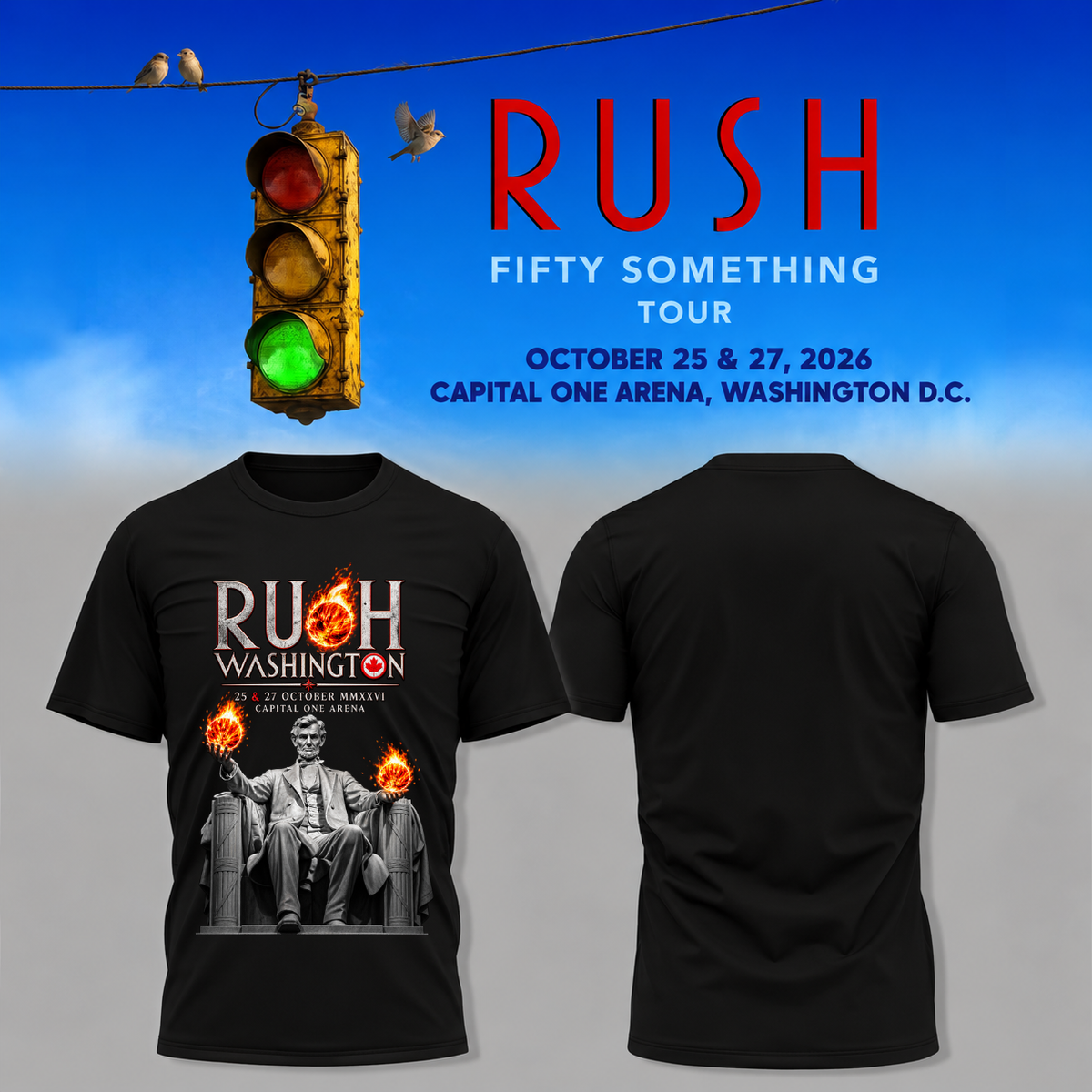 Rush Fifty Something Tour 2026, Capital One Arena T-shirt