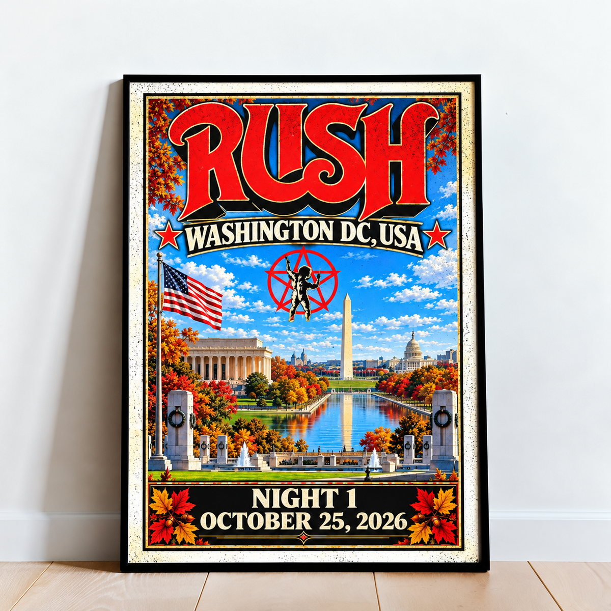 Rush Fifty Something Tour 2026, Capital One Arena Poster