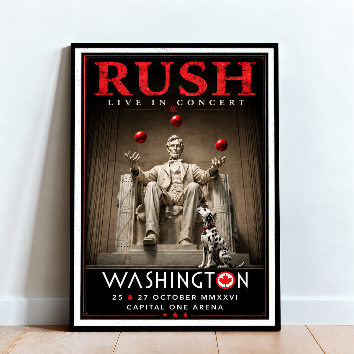 Rush Fifty Something Tour 2026, Capital One Arena Poster