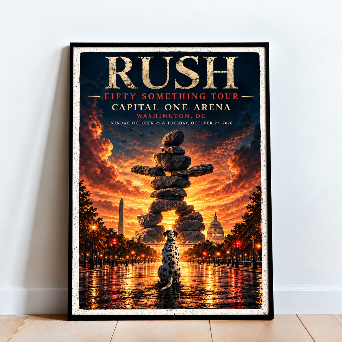 Rush Fifty Something Tour 2026, Capital One Arena Poster