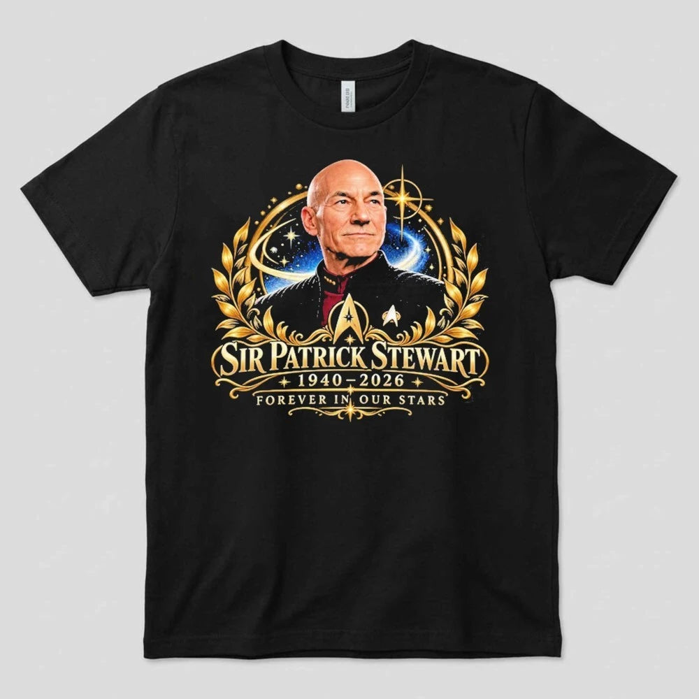 In Loving Memory Patrick Stewart 1940-2026 Rest In Peace Comfort Colors T-Shirt