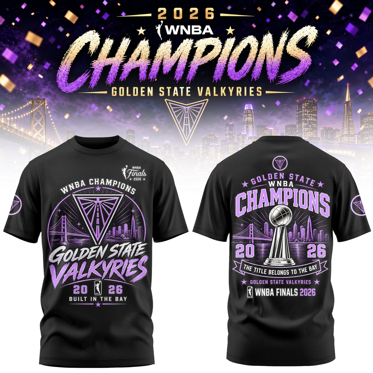 Golden State Valkyries 2026 Champions T-Shirt