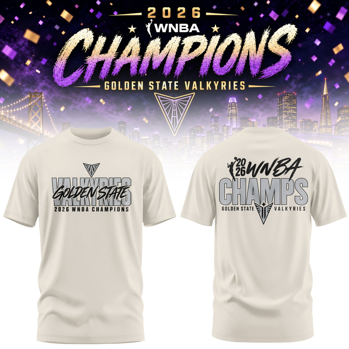 Golden State Valkyries 2026 Champions T-Shirt