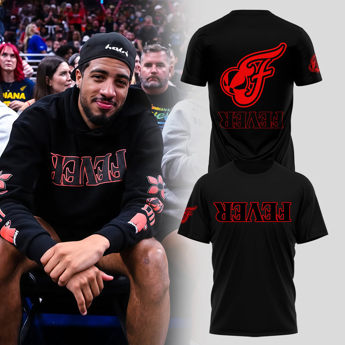 Indiana Fever Limited Edition Stranger Things T-Shirt