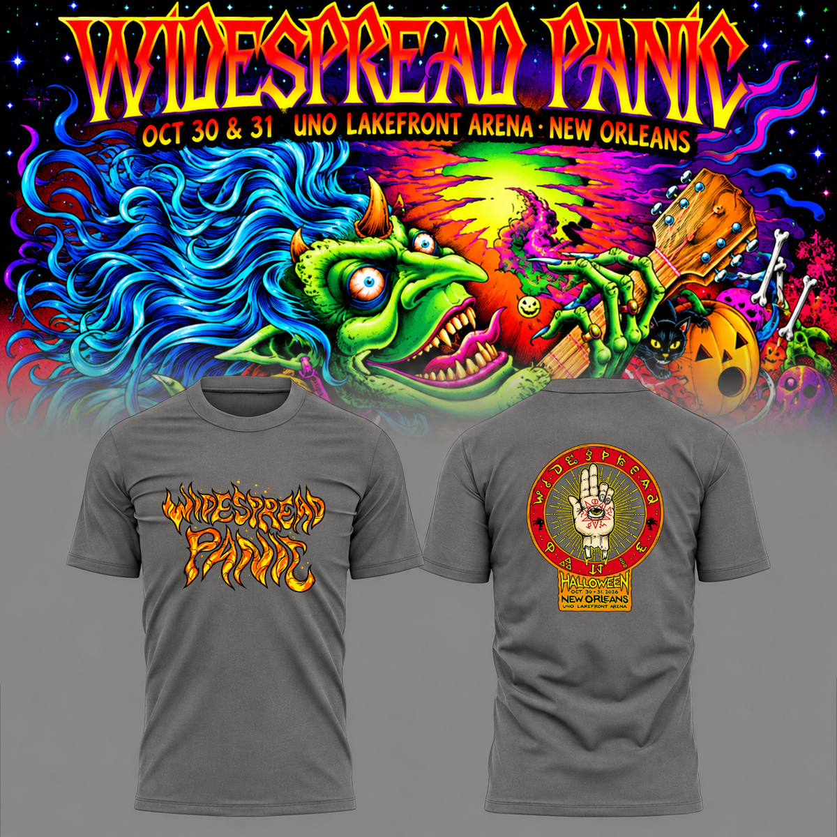 Widespread Panic Halloween Run 2026 New Orleans, LA 2026 Event T-shirt
