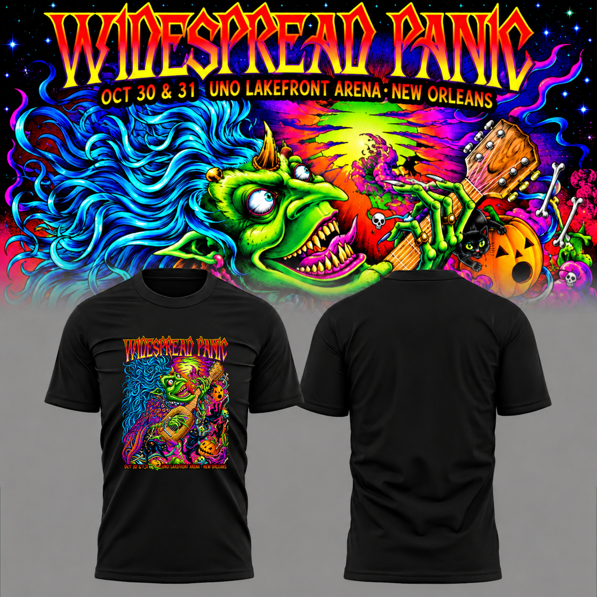 Widespread Panic Halloween Run 2026 New Orleans, LA 2026 Event T-shirt