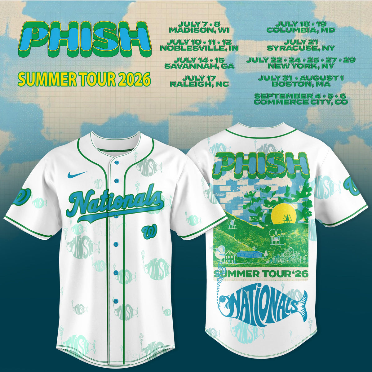 .Baseball x Phish Summer Tour 2026 Limited Jersey