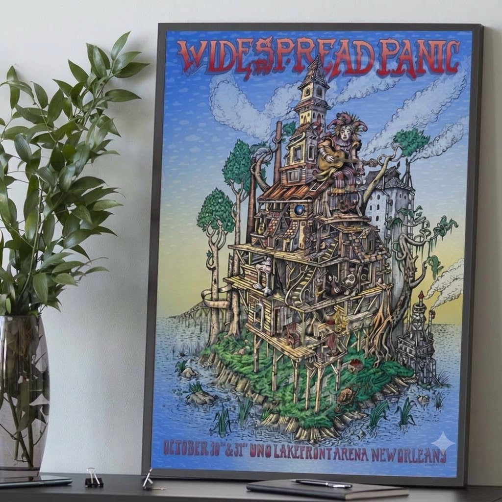 🔥 Widespread Panic Psychedelic Art Poster