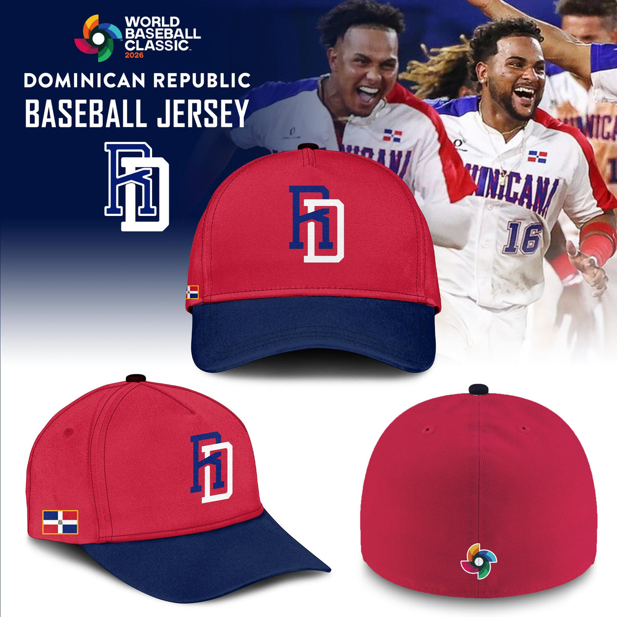 Dominican Republic Baseball 2026 World Baseball Classic Jersey Limited