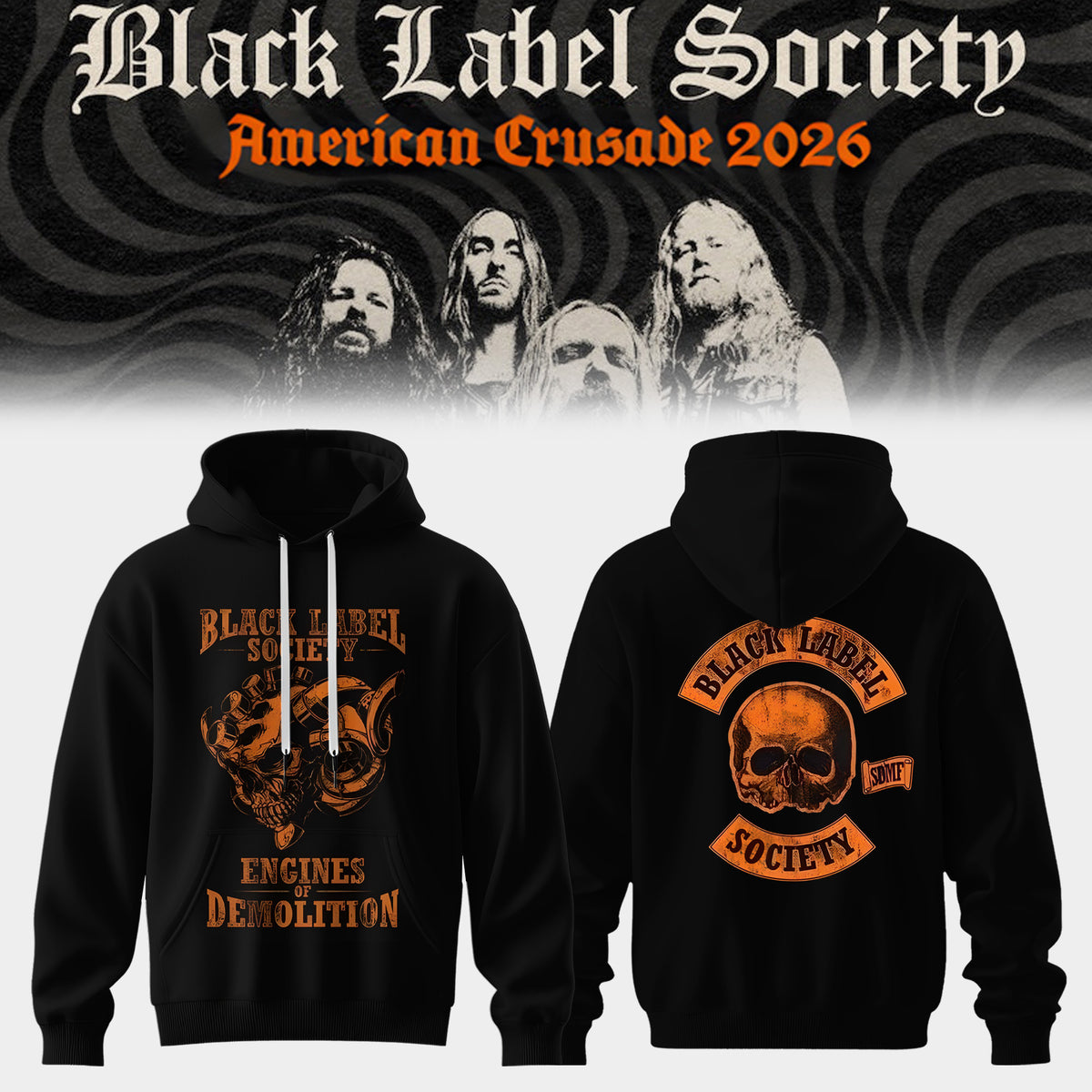 Black Label Society – “American Crusade” Tour Hoodie