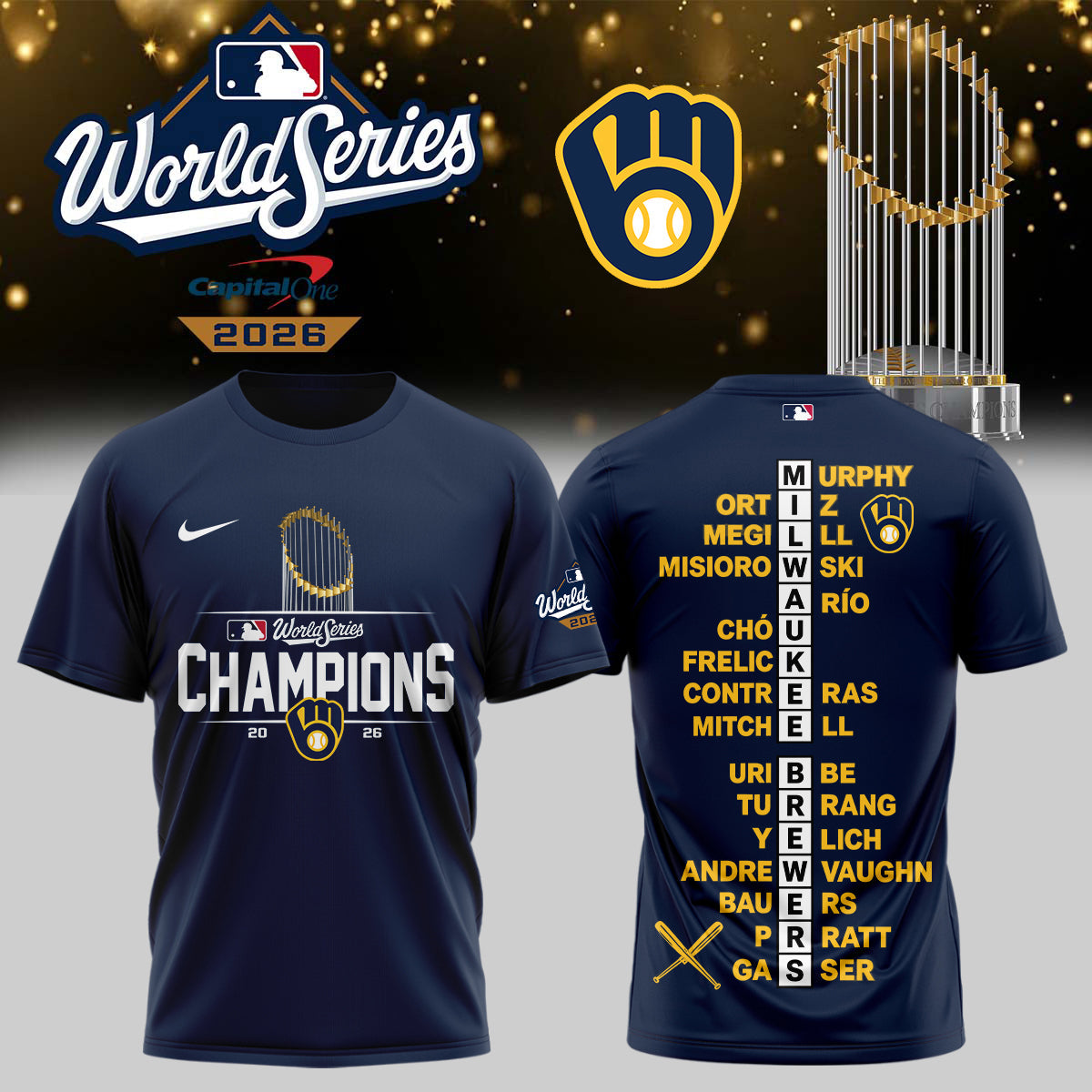 Milwaukee Brewers 2026 World Series Champions – Tshirt