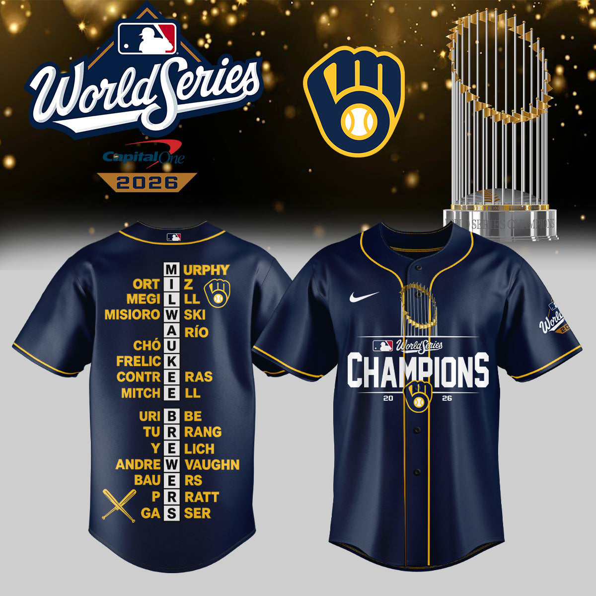 Milwaukee Brewers 2026 World Series Champions – Jersey