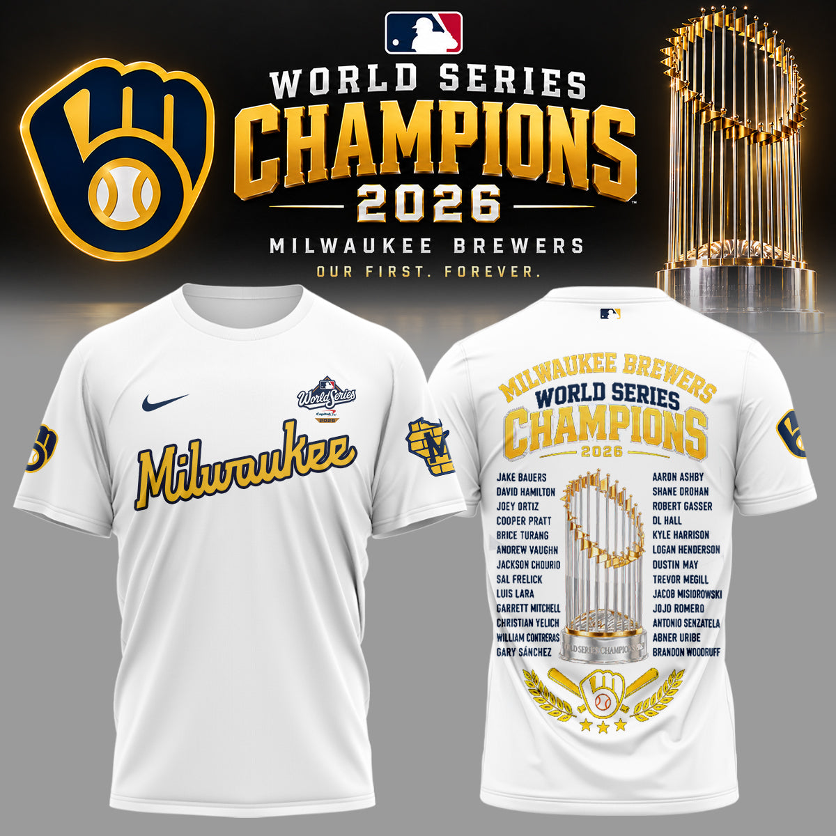 Milwaukee Brewers 2026 World Series Champions – Tshirt