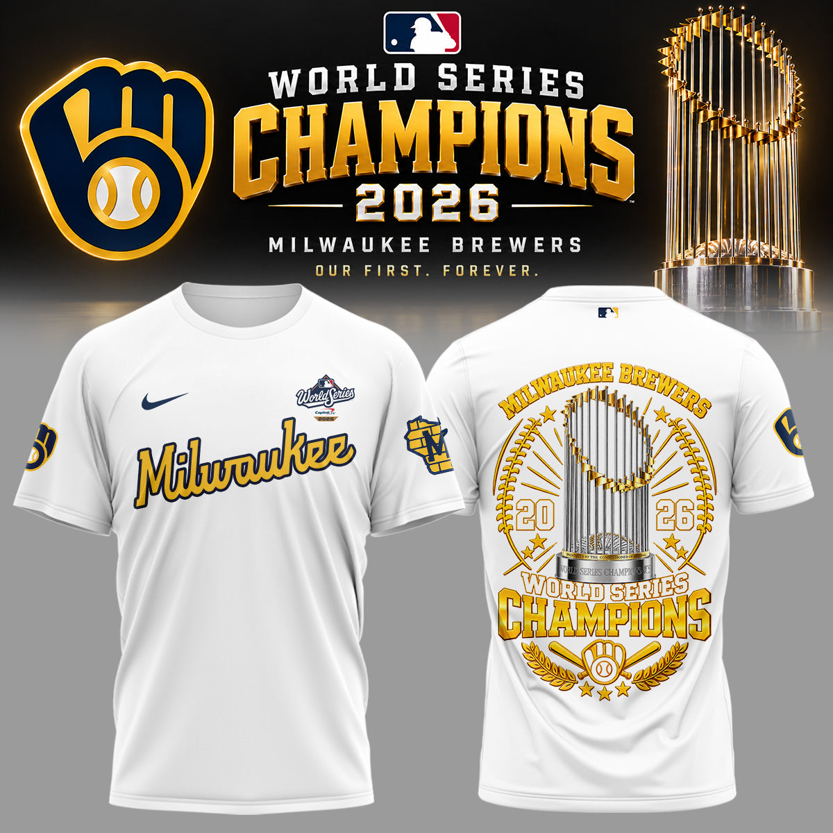 Milwaukee Brewers 2026 World Series Champions – Tshirt