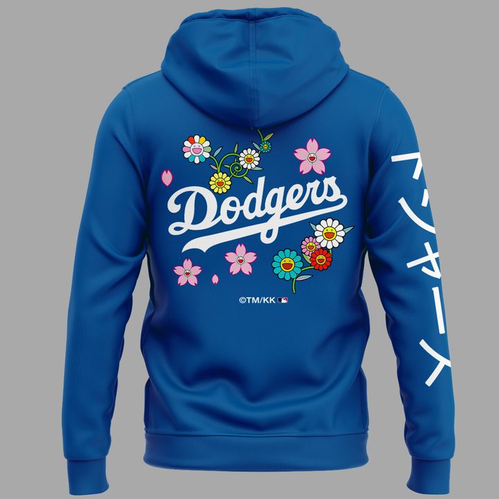 Takashi Murakami x LA Dodgers World Series Champions Blue Hoodie
