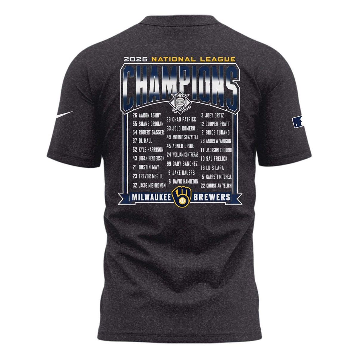 Milwaukee Brewers – 2026 National League Champions T-Shirt