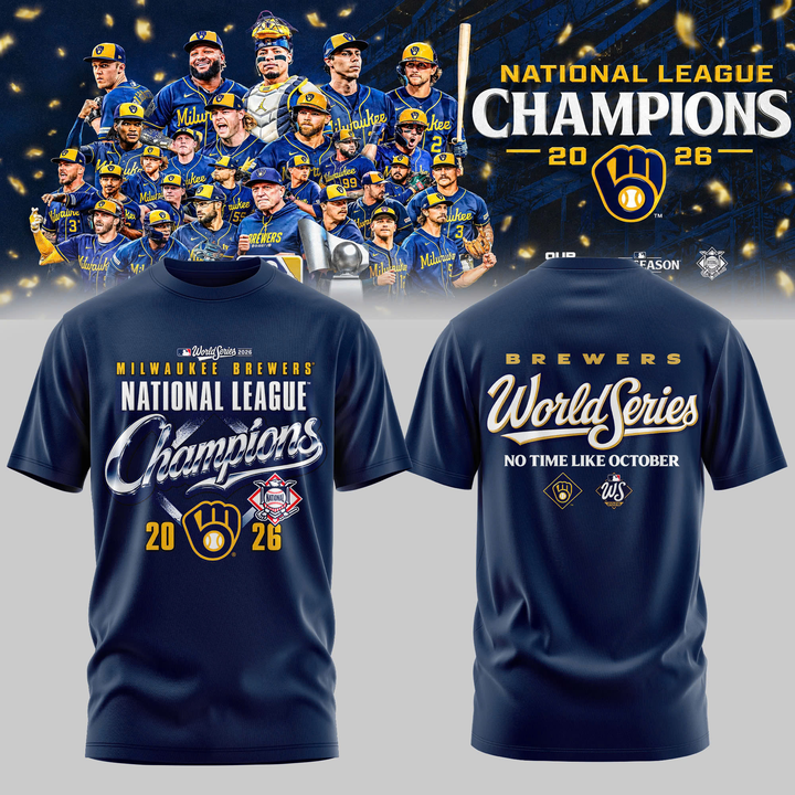 06.Milwaukee Brewers Fanatics 2026 National League Champions T-Shirt