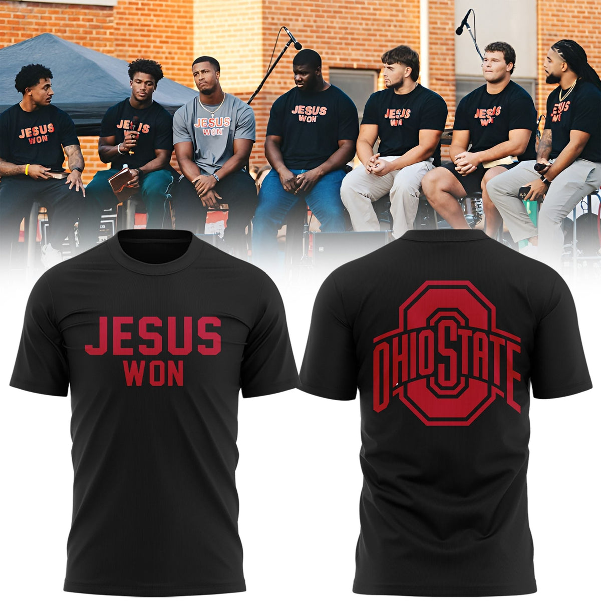 Ohio State Buckeyes JESUS WON T-shirt 2026