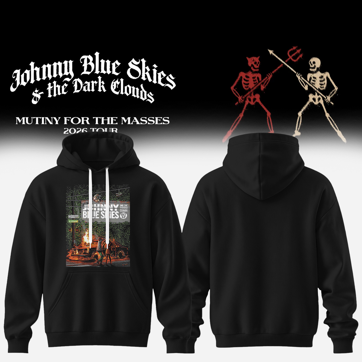 Johnny Blue Skies And The Dark Clouds Atlanta GA 2026 Event Poster Live At State Farm Arena October 25 2026 Unisex T-Shirt
