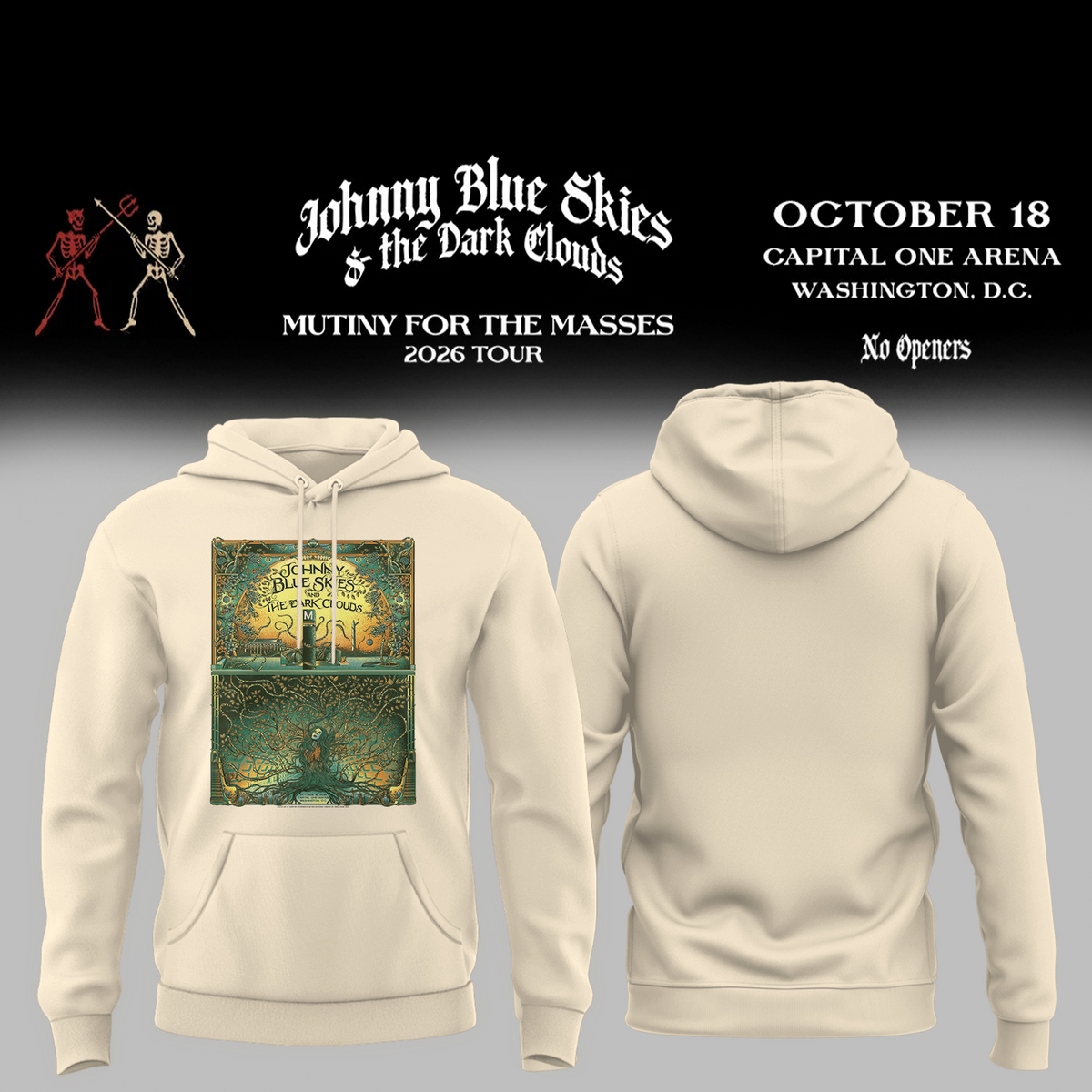 Johnny Blue Skies And The Dark Clouds Washington DC 2026 Event Poster Live At Capital One Arena October 18 2026 Shirt