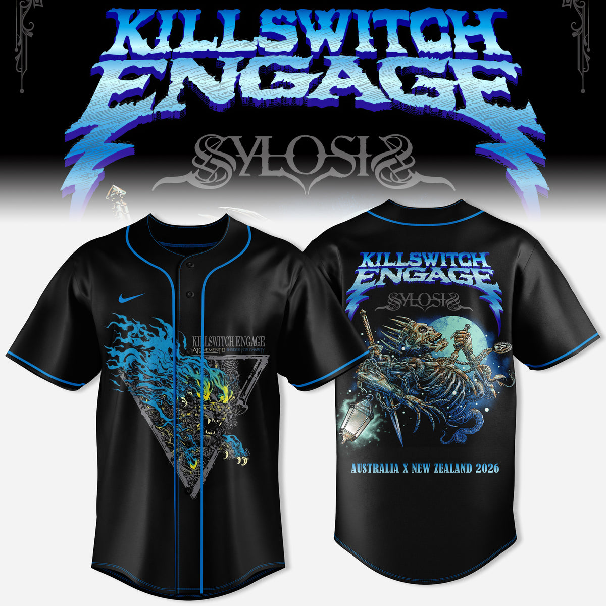 KILLSWITCH ENGAGE AUSTRALIA x NEW ZEALAND JERSEY