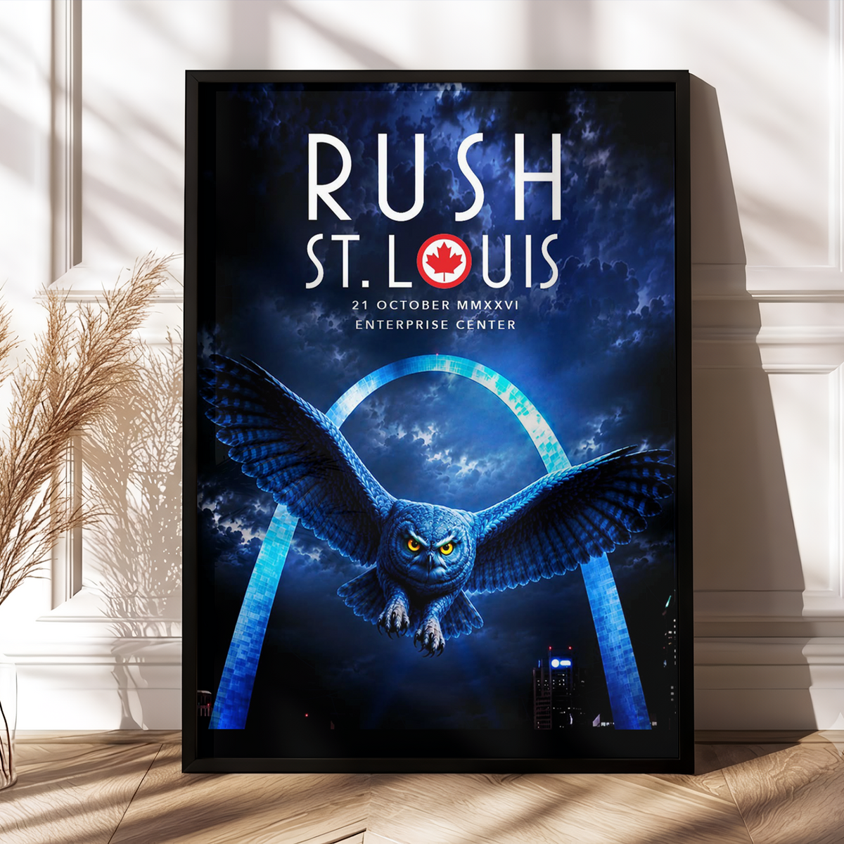 Rush St. Louis MO Event Poster 2026 Live At Enterprise Center October 21 2026 Poster