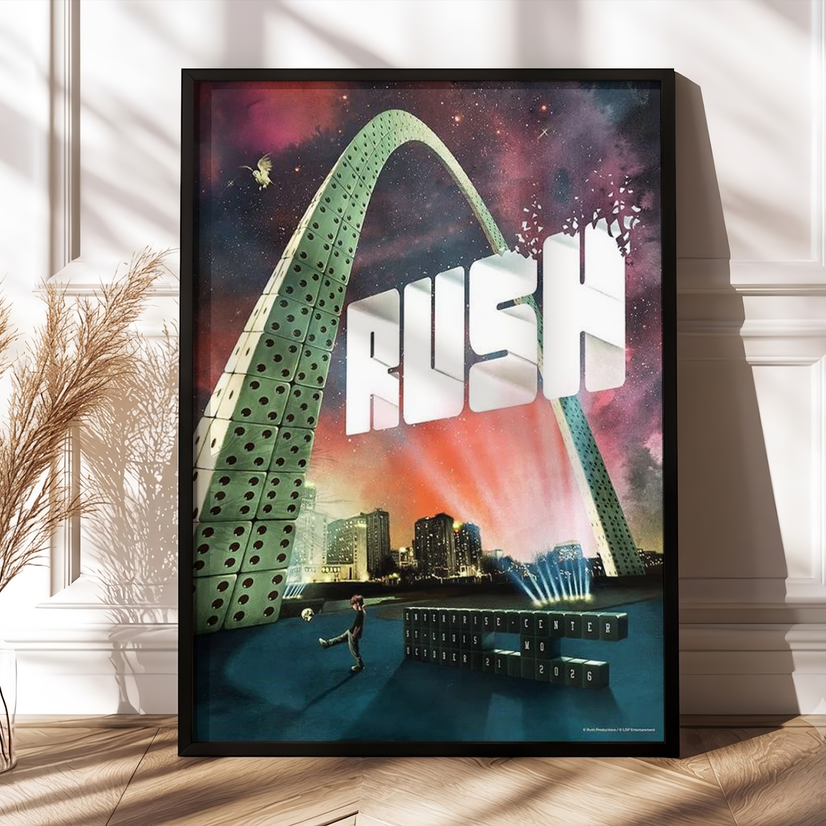 Rush St. Louis MO Event Poster 2026 Live At Enterprise Center October 21 2026 Poster