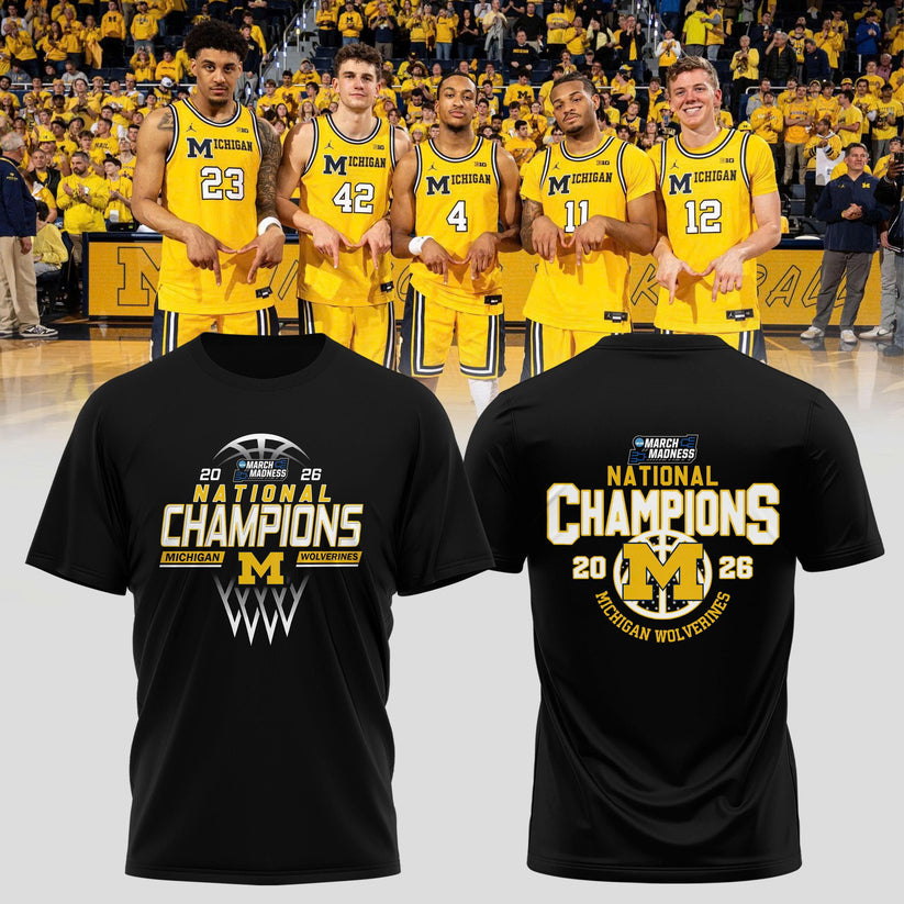 🏆️Michigan Wolverines – 2026 National Champions T Shirt