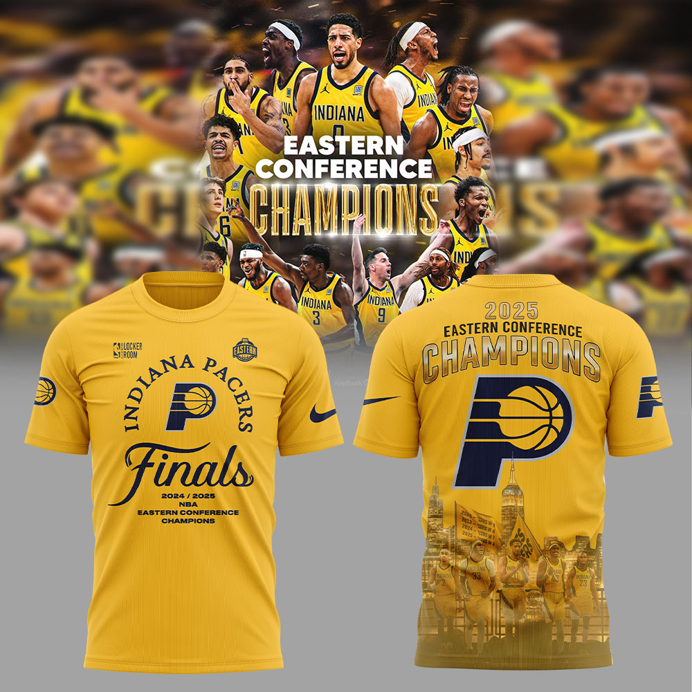 Indiana Pacers EASTERN CONFERENCE CHAMPIONS 2025 T-Shirt